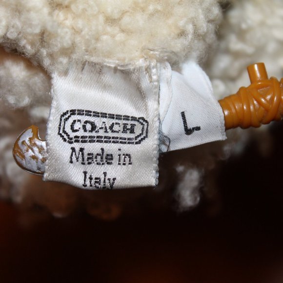 Coach Tote Bag + Small Purse + Vintage 80-90s Shearling Gloves - Picture 10 of 11